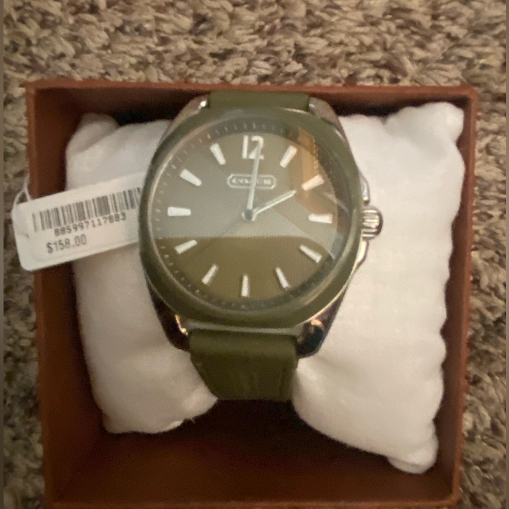 Coach Olive/army green watch